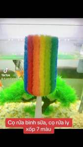 Cọ rửa bình sữa cọ rửa ly xốp 7 màu - gia dụng NARI