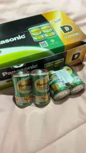 ถ่านพานาโซนิค ขนาดD R20GT/2SL ก้อนใหญ่สีเขียว ขนาด 1.5 V บรรจ2ก้อน/แพ็ค