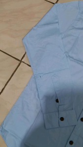 kemeja sanghai / kemko poster polos kerah sanghai lengan panjang kemeja Koko