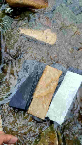 Samurai Asahan / Batu Asah 15 x 5 x 2 cm / Paket 3 Pcs GRIT 4000 6000 12000 Pengasah Pisau Batu Asli