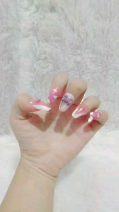 NEW!! (Box) PROMO Fake Nails 3D isi 24 pcs Free Lem / Kuku Palsu 3D Gratis Lem / Nail Art Wedding Pengantin