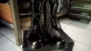SEPATU PDL KULIT JERUK TNI AD TANPA RESLETING