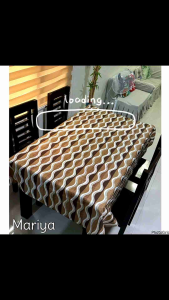 ✨Tablecloth Washable Wave Broomly Design Tablecloth