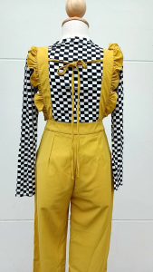 ชุดเอี๊ยมลายสก๊อต (2 ชิ้น)