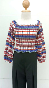 เสื้อลายแขนยาว ป้ายHello