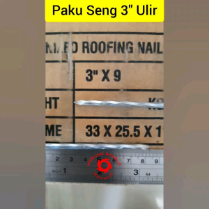 (15 pcs) Paku Payung Seng Asbes Atap 3 Inch Ulir (7.5CM)