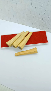 Sedotan once pipa kayu kemuning gading model segi delapan 7cm D63