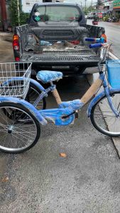 จักรยาน3ล้อผู้ใหญ่ขนาด24นิ้วทั้ง3ล้อส่งเป็นคันประกอบแล้วส่งฟรี