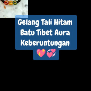 Gelang Tibet Aura Keberuntungan Tali Hitam