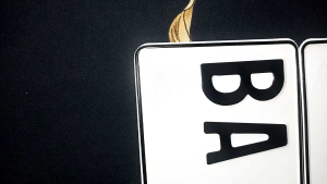 Desain Plat Nomor Mobil Font Baru 2 Pcs