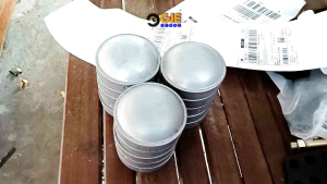 5 pcs tutup tiang pagar brc 25 inch topi pipa galvanis 2 1/2 in