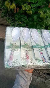 Souvenir Sendok Makan Melamin Kemasan ALAS & Plastik isi 50 pcs