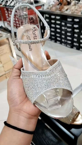 ST MORITZ‼️ sepatu sandal pesta wanita blink blink hak 7cm comfort