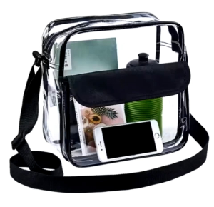 Tas Transparan bening PVC-Tas kerja/konser-Tas wanita-Tas mika Transparan - Tas Slempang - Tas model - Tas Konser