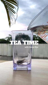 (6 PCS) GELAS PLASTIK MODEL PERSEGI GOLDEN DRAGON 851 400ML