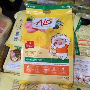 (5kg) ALO CAT - Thức ăn hạt cho mèo mọi lứa tuổi nguyên liệu thuần Việt từ gạo và thịt gà