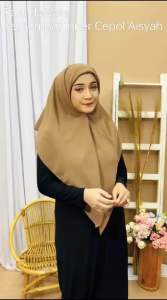HIJAB SEGI EMPAT INSTAN TURKI 2 LAYAR//JILBAB KERUDUNG SEGI INNER CEPOL