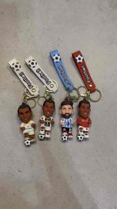Gantungan Kunci Sepakbola Cristiano Ronaldo Lionel Messi Bahan Rubber Karet Rubber Football Bola Keychain Gantungan Tas Hobi Koleksi Hadiah Souvenir Goodie Bag Anak Gantungan Kunci Fancy Keychain Lucu seri Football Player Soccer Player XV Kids Jakarta