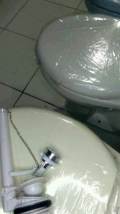 Sparepart closet duduk tombol atas Alat dalaman kloset duduk pencet atas single flus Alat dalam tangki closet model toto