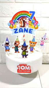 Talking Tom Cake Topper (High-quality Personalize Ready-to-use)