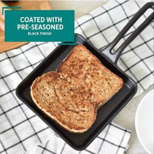 MIRRO 5-inch Mini Cast Iron Preseasoned Mini Grill