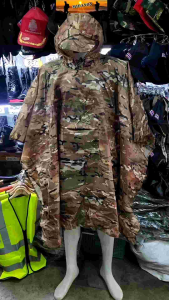 เสื้อกันฝนค้างคาว เสื้อกันปันโจ  เสื้อกันฝนทหาร เดินป่า พกพาพร้อมถุงมินิ ผ้าร่ม