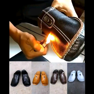 sepatu sandal bustong kulit