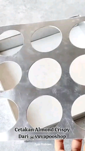 cetakan coklat almond crispy bakeware tools 3 ukuran isi lubang 12 9 dan 6