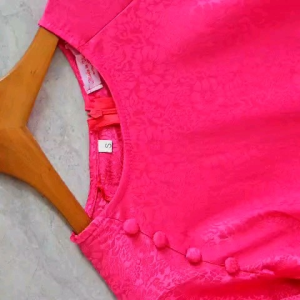 Áo dài truyền thống màu xanh họa tiết thêu chi tiết mềm mại tay dài cho nàng thướt tha PT31