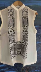 [SINGAPORE READY STOCK] Women’s Sleeveless Barong in Jusi Material