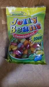 Woogie soft Sour Jelly Beans Fruit Flavour Candy 250g [Direct Import from The Netherlands]