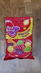 Red Band Winegums Original Soft Fruit Gummy Candy 120g [Direct Import from The Netherlands]
