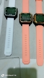 jam tangan digital fashion sport pria wanita tali rubber karet elastis diual times 12 jam 24 Jan lampu LED alarm stopwatch kalender