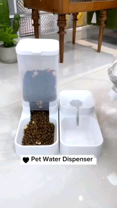 SMART DISPENSER OTOMATIS MODEL TRANSPARAN TEMPAT MAKAN KUCING
