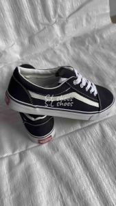 ลดกระหน่ำ หมดแล้วหมดเลย รองเท้าผ้าใบ รองเท้าทรง Vans Mashare รุ่นV7 สีดำ