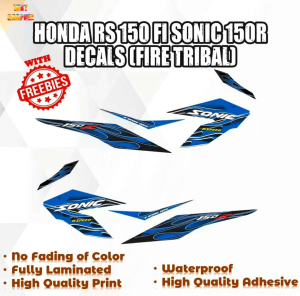 HONDA RS 150 FI SONIC 150R DECALS (FIRE TRIBAL) - WATERPROOF LAMINATED FADE PROOF