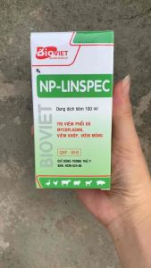 NP-LINSPEC 100ML Hỗ Trợ Trị Nhiễm Khuẩn Đường Tiêu Hóa Hỗ Hấp | Viêm Phổi Do Mycoplasma Viêm Khớp Viêm Móng Trên Heo Gia Súc Chó Mèo Gia Cầm