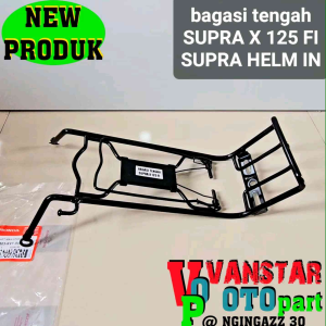 Bagasi Tengah Keranjang Jepit Supra X 125 & Fi Supra X Bahan Full Besi Kuat