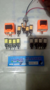 Promo Paket Sen Sein Motor LED Super Terang 4 Biji LED + 1 Flasher