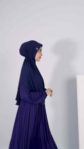 AR 852 JUMBO HIJAB JILBAB BERGO INSTAN PET PAKAI TALI KARET BY AR RAFI - INAYAHHIJAB