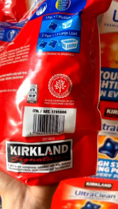 Túi Viên giặt Kirkland Ultra Clean 152 viên 3.04kg của Mỹ MẪU MỚI
