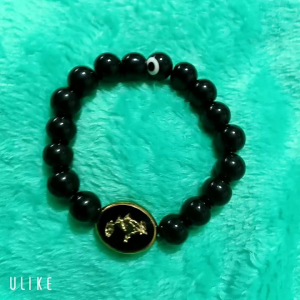 Onyx woth money tree evil eye bracelet