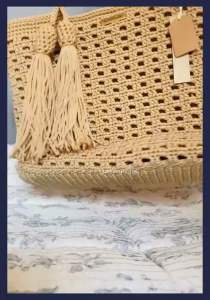 ชิค ชิค กระเป๋าถักเชือกร่ม ลายโปร่ง มินิมอล