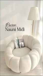 Nauni Midi Dress – Dress Panjang Floral Cotton Rayon Premium | Kancing Depan | Desain Anggun & Adem untuk Hijabers | Warna Salem & Black | Busana Muslim Casual Elegan Kekinian