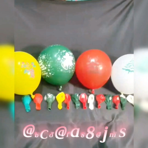 (5PCS) BALON NATAL LATEX 12INCH / BALON NATAL KARAKTER SANTA CLAUS SNOWMAN TREE DEAR / CHRISTMAS LATEX BALLOON / BNL694411