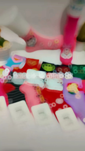 KAOS KAKI ANAK PAUD TK SD MOTIF KARTUN HELLO KITTY MICKEY MOUSE BARBIE SPIDERMAN BATMAN MINI MOUSE