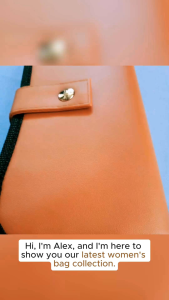 Money Organizer Lamb Grain Vegan Leather with 6 High Tensile Frosted Plastic Pockets