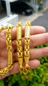 10 บาท สร้อยทองเหลือง 28 นิ้ว รวมตะขอ สร้อยคองานดิบเหมาะที่ 1 ชุด