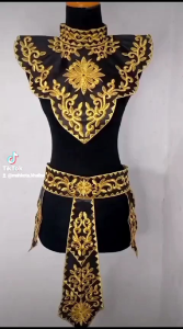 Renda Bordir Sabuk Dada Set Aksesoris Tari