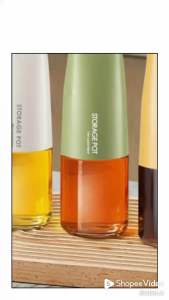 Press Type Glass Bottle Oil Pot Vinegar Oil Dispenser Seasoning Bottle